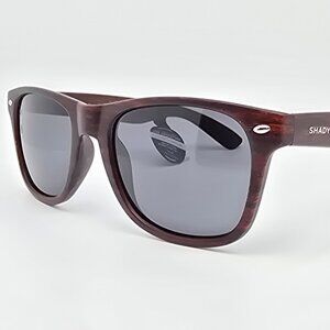 Shady Rays CL-10 Deep Timber Woodgrain Frame Polarized Grey Sunglasses 53-16-146
